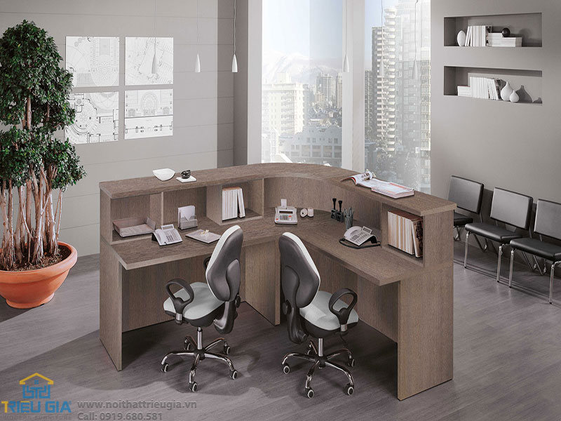 Quầy tiếp tân đẹp QTT02